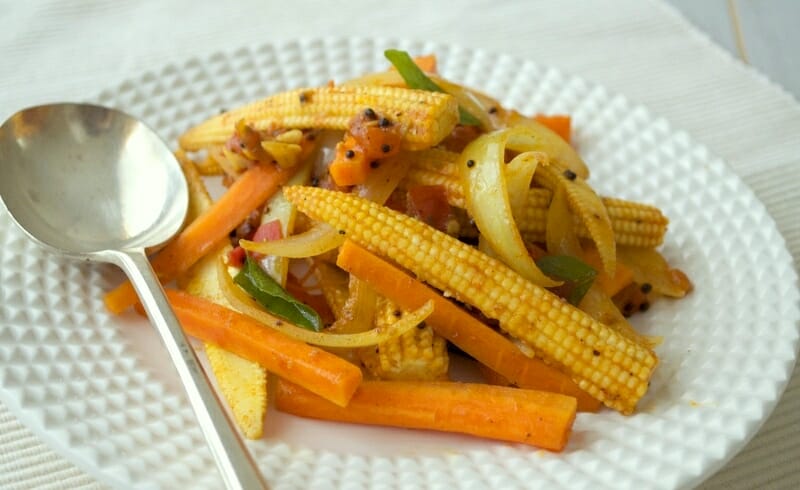 Baby corn stir fry | Manju&amp;#39;s Kitchen