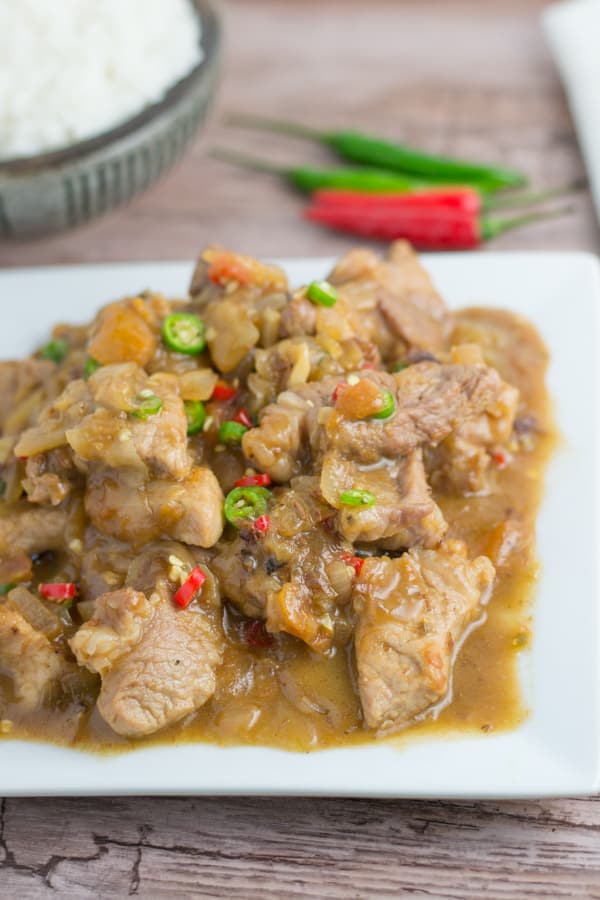 Bicol Express (Filipino Spicy Pork Stew) - Salu Salo Recipes