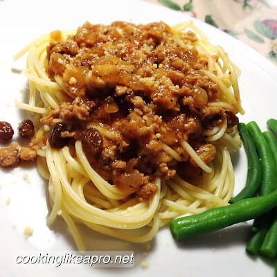 Spaghetti bolognese