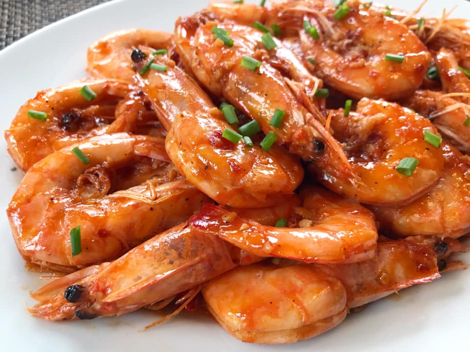 Shrimp in Oyster Sauce